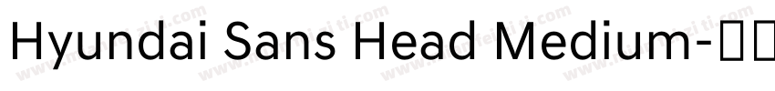Hyundai Sans Head Medium字体转换